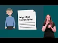 What to do if you receive a Migration Notice Letter with Irish Sign Language ISL