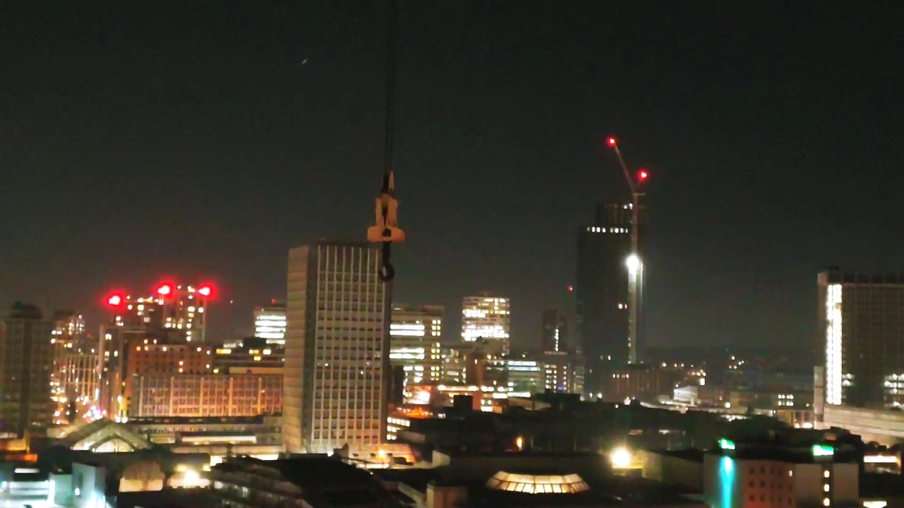 Driving and saying goodbye to my favorite crane