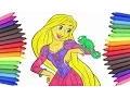 Rapunzel Coloring Page Fun Drawing And Coloring For Kids