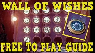 DESTINY 2 ALL LAST WISH RAID WISHES - EASY WALL OF WISHES GUIDE FOR FREE TO PLAY GUARDIANS