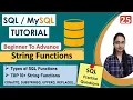25-String Functions in SQL Types of SQL Functions Examples SUBSTR CONCAT UPPER REVERSE