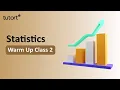 Statistics for Data Science Warm Up Class-2 Data Science Training Tutort Academy