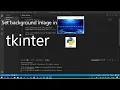 set background image in tkinter Python