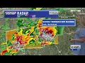 Severe thunderstorms moving into the Hill Country KXAN Radar May 6