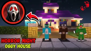 oggy found ghost in bob house minecraft 