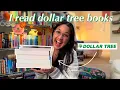 Reading Dollar Tree books for a week haul and reading vlog