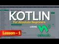 W3Schools KOTLIN Tutorial for Absolute Beginners Learn Kotlin Programming using W3Schools Part-1