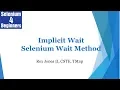 How To Write Implicit Wait A Wait Method 21