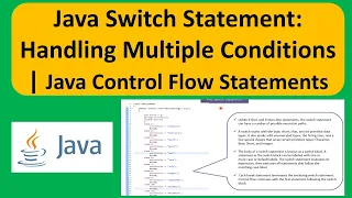 Java Switch Statement Handling Multiple Conditions Java Control Flow Statements Java Tutorial
