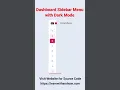 Dashboard Sidebar Menu with Dark Mode HTML CSS JavaScript Tutorial Learn with Arshyan