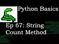 Python Basics String Method Count