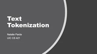 Text Tokenization