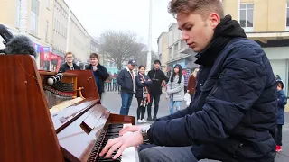 i played dance monkey on piano in public