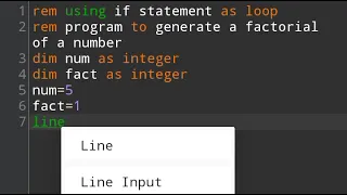 using if statement as loop I n qbasic