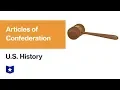 U S History Articles of Confederation