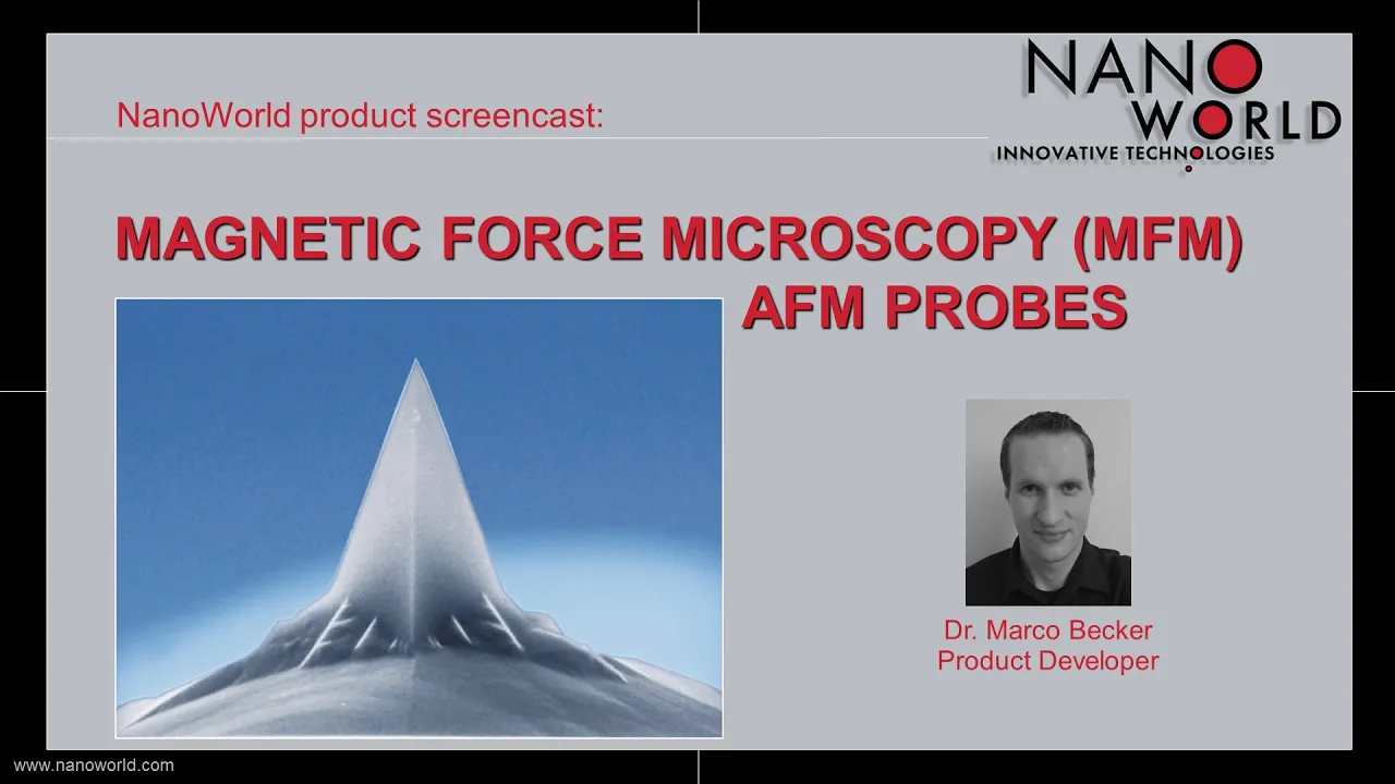 AFM probes for Magnetic Force Microscopy – screencast on NanoWorld® MFM tips passes 2000 views mark - news