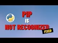 FIX pip is not recognized Add Python to Path Windows 2022