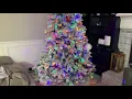 Holiday Time 7 5 Albany Pine Flocked Artificial Tree Lowes