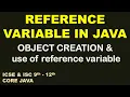 Reference variable in java Object Creation in java and use of reference variable