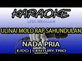 Download Lagu [KARAOKE] ULINAI MOLO RAP SAHUNDULAN - NADA PRIA | CENTURY TRIO