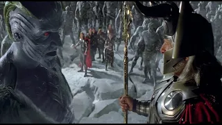 thor vs frost giants odin comes to rescue thor short clip from movie thor
