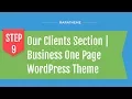 Step 9 Our Clients Section Business One Page WordPress Theme