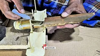 Begini cara membuat mainan pesawat capung yang unik dan keren dari bilah bilah bambu