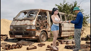 [TIMELAPSE] Genius Girl Revives An Scrapped 16-Seater Van has Been Abandoned for 20 Years