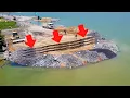 Download Lagu OMG!! Technique Fixing The Big Landslide Problems Was Been Solve by Filling Blue Stones Mixing Sand