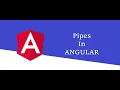 Pipes in angular Angular Tutorial