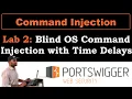 Command Injection 2 Blind OS Command Injection with Time Delays