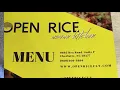 Open Rice Kitchen Chinese Restaurant