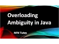 Overloading Ambiguity in java