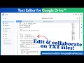 Best Text Editor App for Google Drive