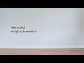 Method of weighted residuals