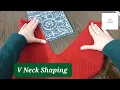 V - Shape Neck Knitting Decreasing V Neck Shoulder in All Size Sweaters Easy Method For Shaping
