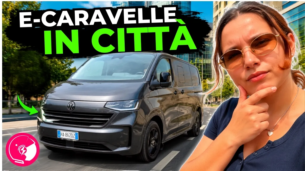 Volkswagen e-Caravel, il test urbano: 17 kWh/100 km con nove posti