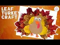 Fall Leaf Turkey Craft Leaf Turkey with Free Printable Template