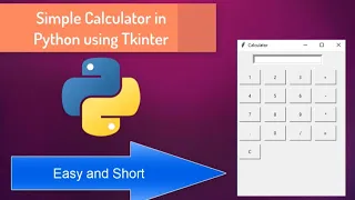 Simple Calculator In Python Using Tkinter Python Begginers Hindi Tutorial