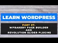 UNEWS24 LEARN WordPress PART WPbakery page builder and Revolution Slider Plugins