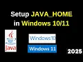 Set Up JAVA - HOME on Windows 11 in Just 2 Minutes Step-by-Step Guide 2025