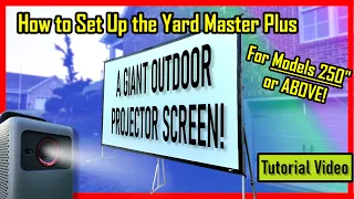 Elite Screens Yard Master Plus 250 Installation Guide Outdoor Projector Screen