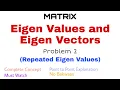 41 Eigen Values and Eigen Vectors Complete Concept and Problem 2 Repeated Eigen Values