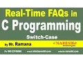 Switch-Case C Technical Interview Questions and Answers Mr Ramana