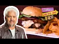 Guy DEVOURS an Unreal South Carolina Burger Diners Drive-Ins and Dives Food Network