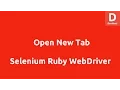 Selenium Ruby Open New Tab