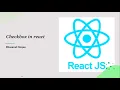 Checkbox in react React JS - 21