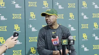 Baylor FB Corners coach Jeremy Modkins and CBs Devon Jordan Stilton McKelvey and Reggie Bush II