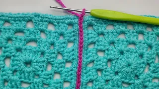 how to join granny squares slip stitch thalpos thalposh tikki kaise jode square jodne ka tarika