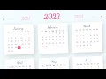 Full Year view Calendar using Html CSS Javascript JS Year Calendar